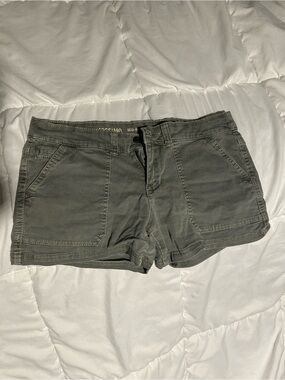 Green Cotton Shorts